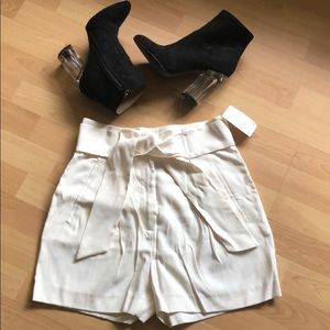 H&M shorts with tie belt